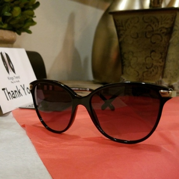 NWT Womens Gray Gradient Burberry Sunglasses main image 6